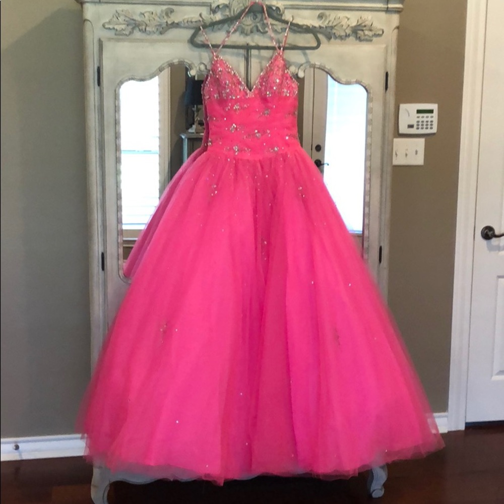 Mori Lee Prom Quincenra Pagent Dress Pink